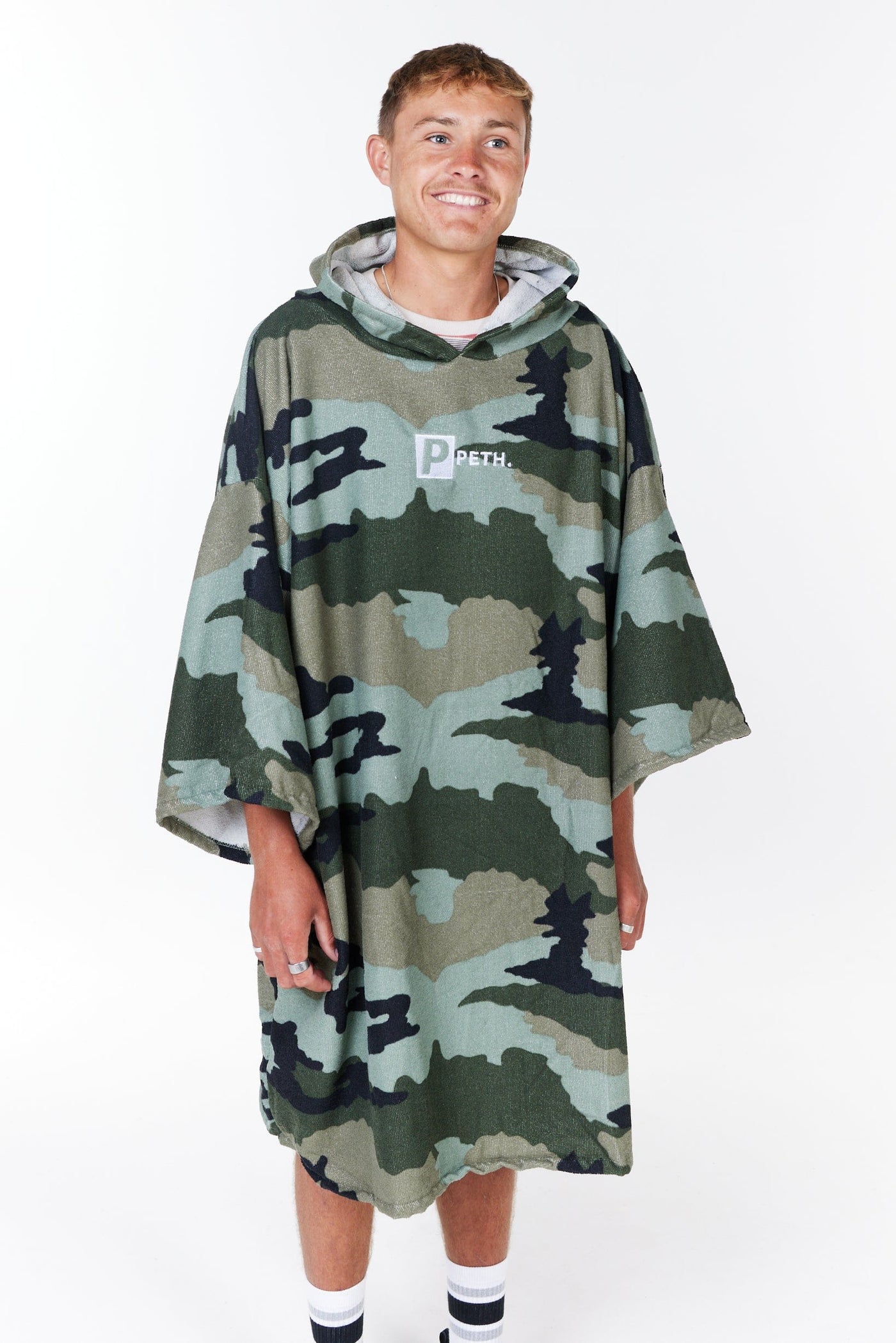 Camouflage  Towel Changing Robe / Poncho